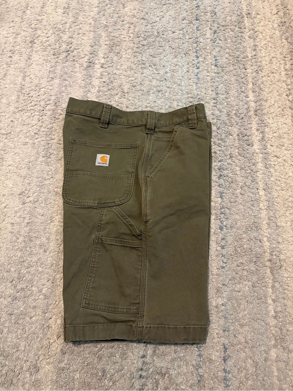 Carhartt Rugged Flex Canvas Utility Work Shorts Green 34x11 BS3652-M⁠